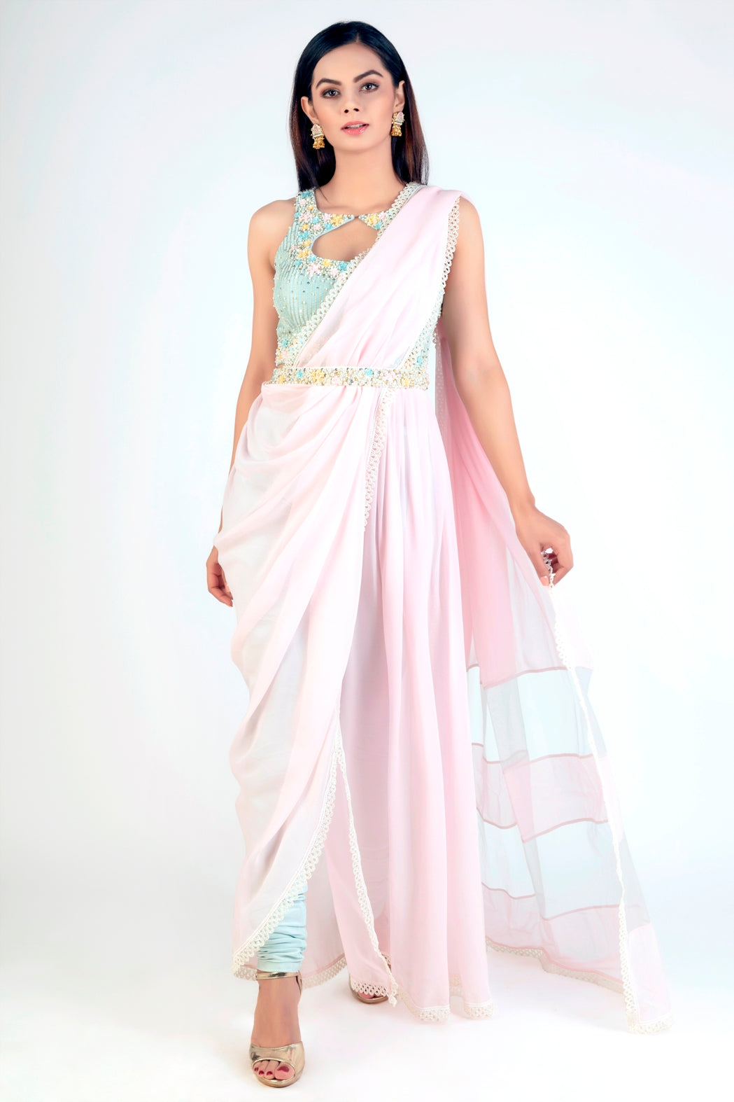 Meera Sari Kurta set