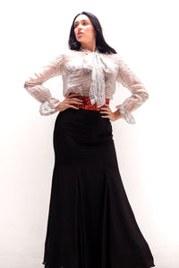 Sophie Organza Shirt, Skirt, Bikini Belt Set