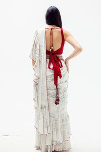 Julia Pre Stitched Ruffle Sari