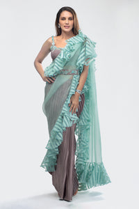 Ruffle Saree