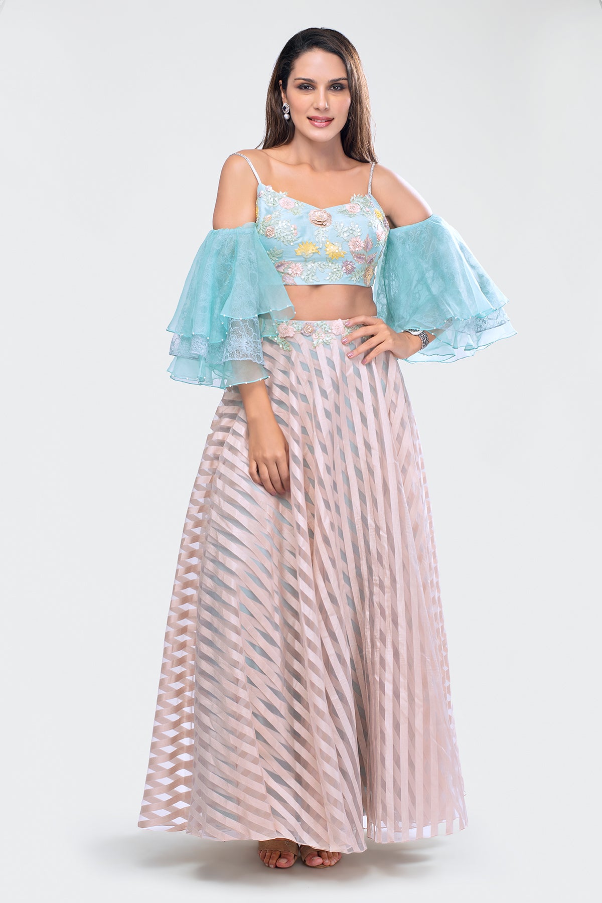 Crop Top and Skirt