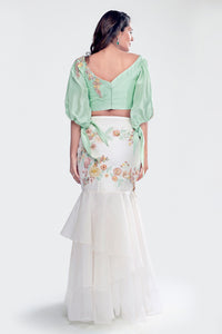Crop Top and Tiered Skirt