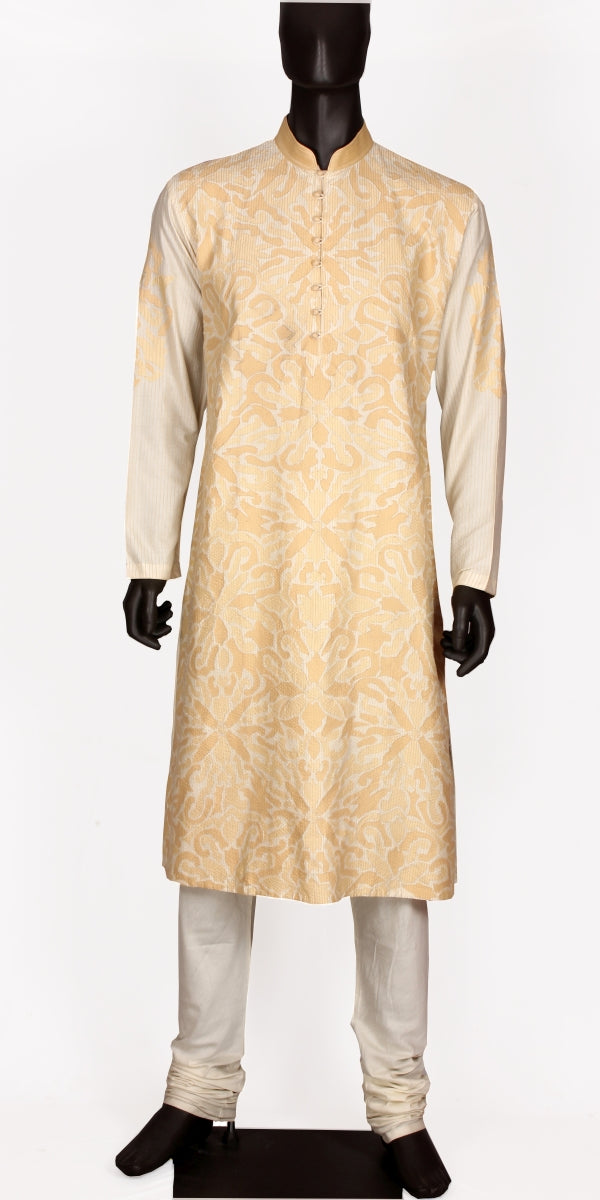 Cream Applique Kurta