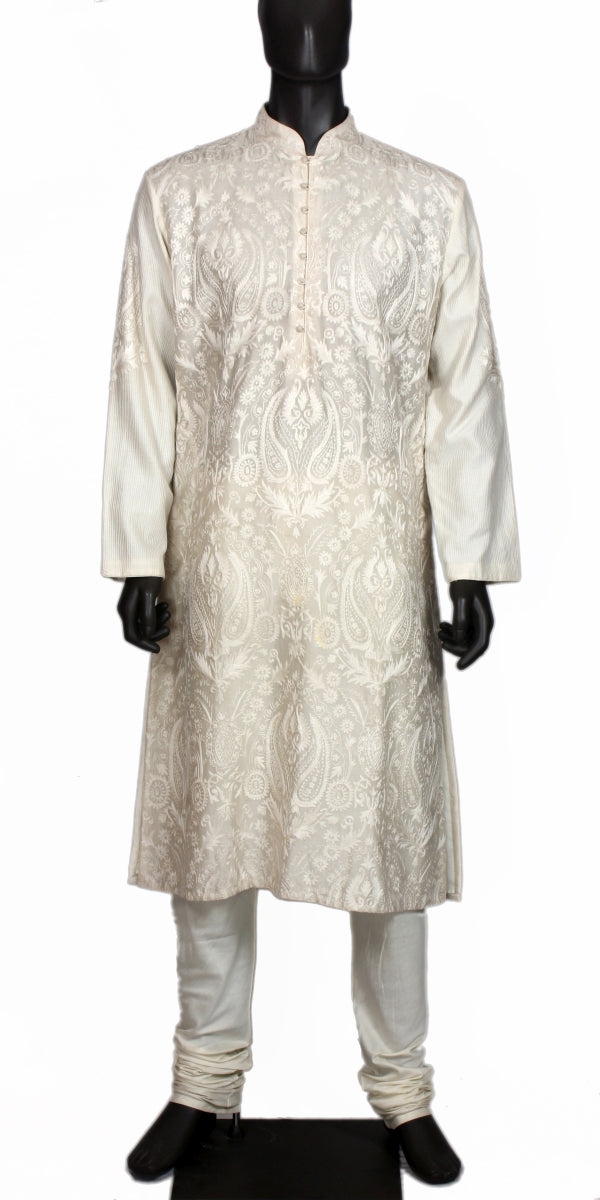 Ivory Aari Work Kurta