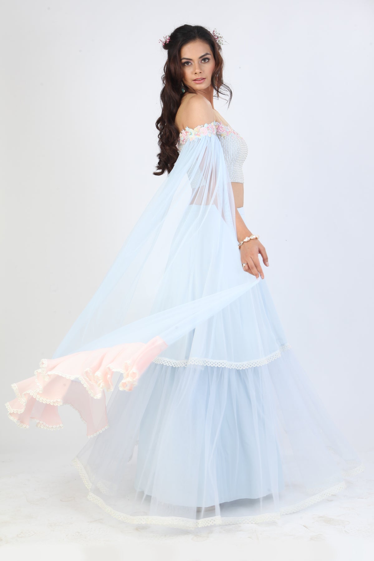 Ice Blue Mia Lehenga