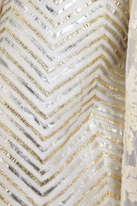 Ivory sheer jacket anarkali with Sharara