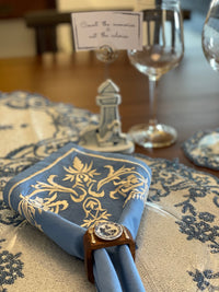 Blue and White Napkin Set of 4