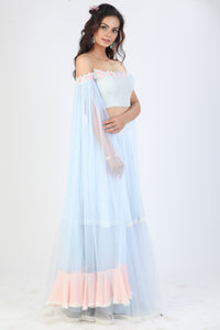 Ice Blue Mia Lehenga
