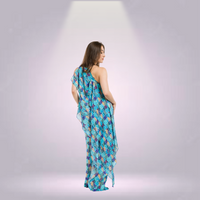 One Shoulder Tunic with Pants Coord Set