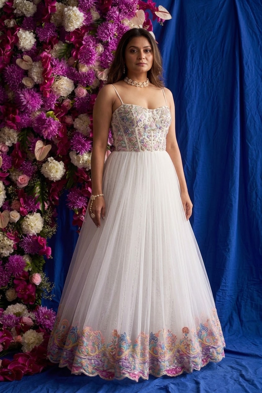 PARI PASTEL CORSET SKIRT SET