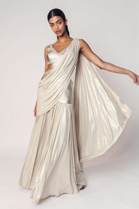 CUT OUT SARI GOWN