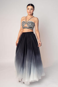 THE KELLY CROP TOP AND OMBRÉ SKIRT