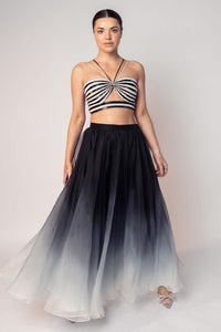 THE KELLY CROP TOP AND OMBRÉ SKIRT