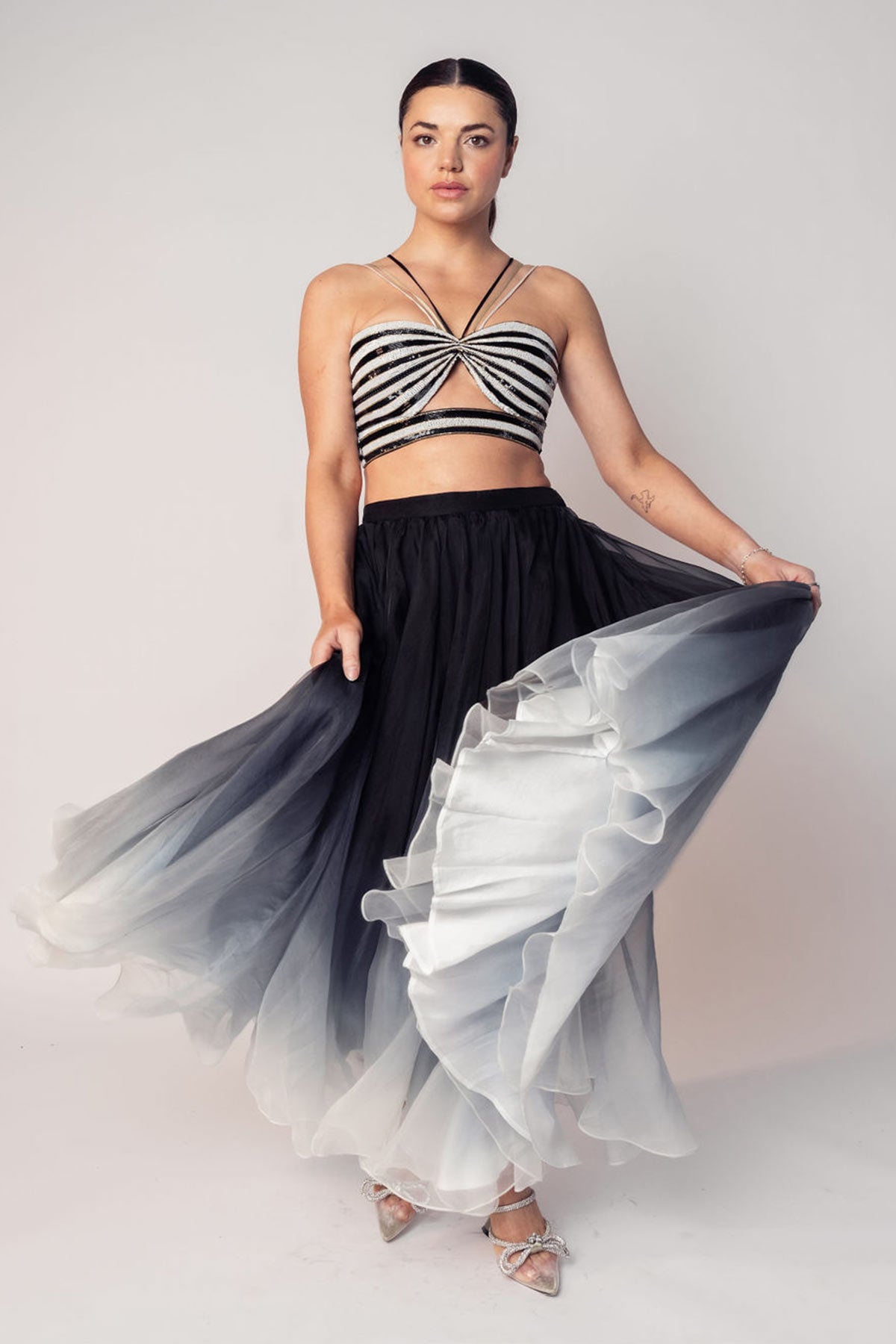 THE KELLY CROP TOP AND OMBRÉ SKIRT-RTS