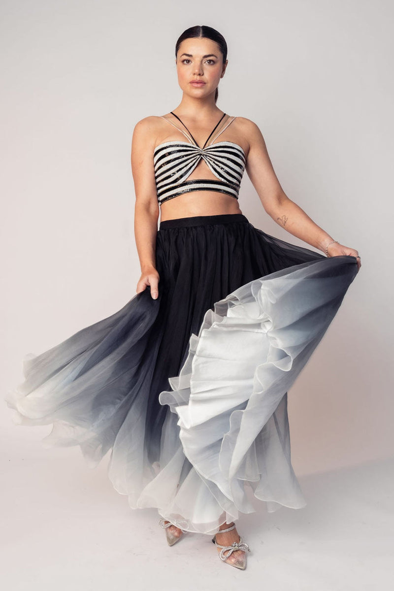 THE KELLY CROP TOP AND OMBRÉ SKIRT-RTS