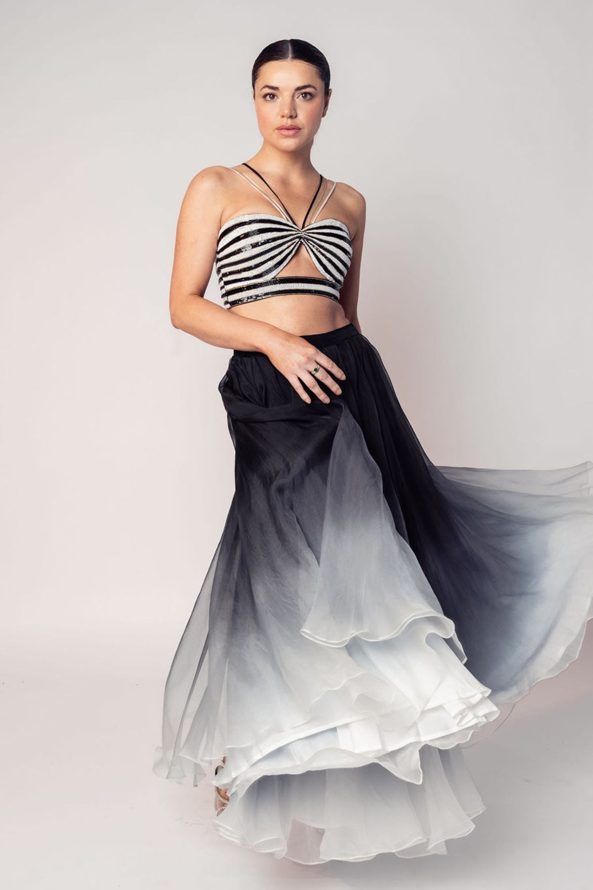 THE KELLY CROP TOP AND OMBRÉ SKIRT-RTS