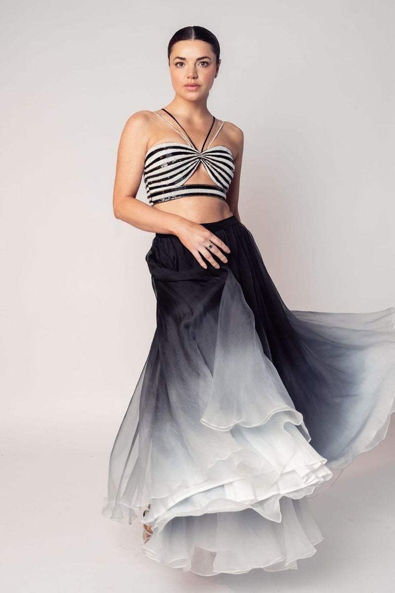 THE KELLY CROP TOP AND OMBRÉ SKIRT-RTS