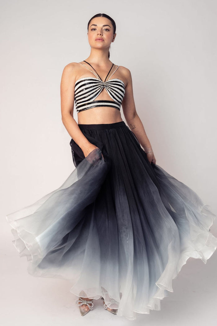 THE KELLY CROP TOP AND OMBRÉ SKIRT-RTS