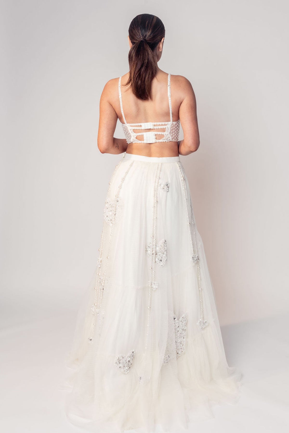 THE MADONNA LACE CORSET TOP AND HIGH LOW SKIRT-RTS