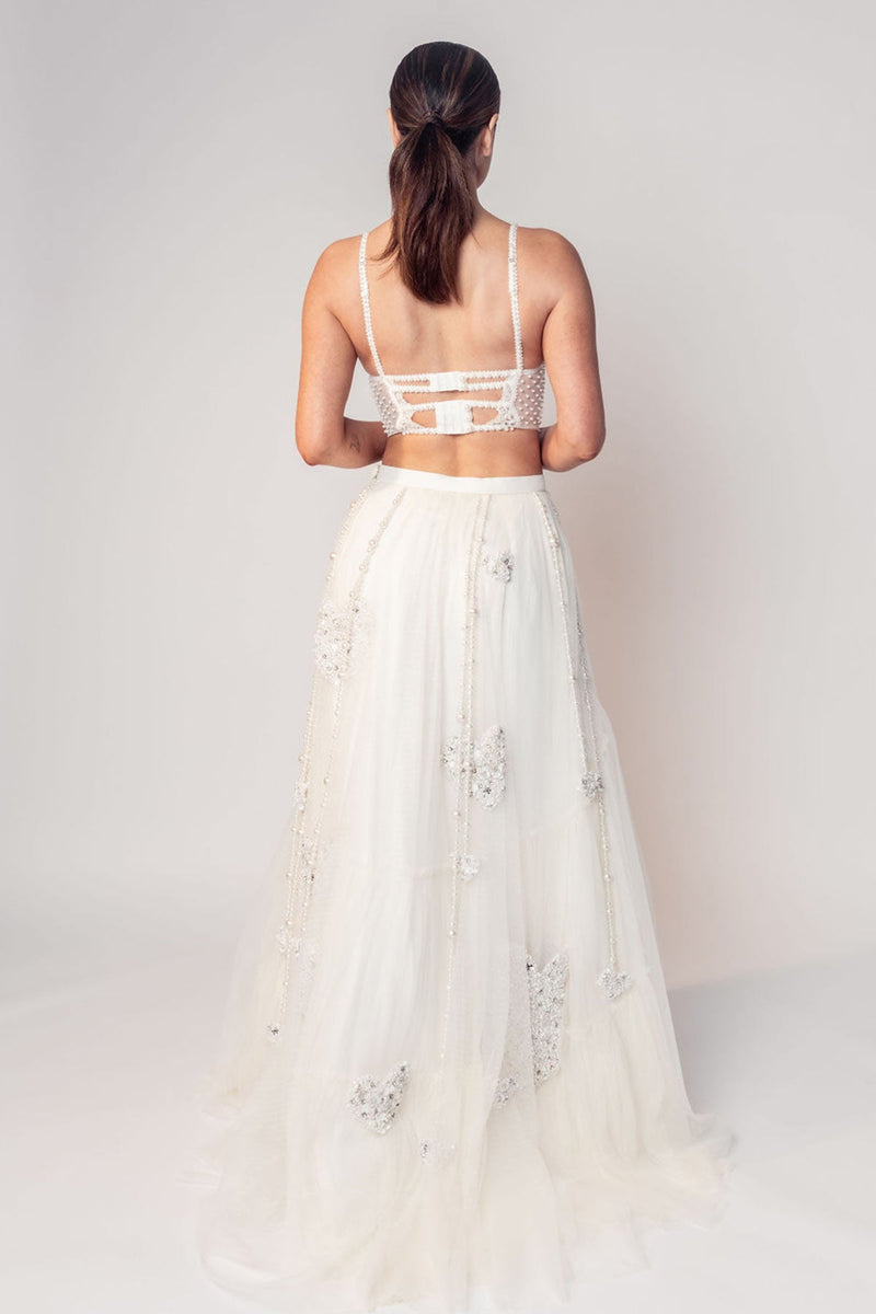 THE MADONNA LACE CORSET TOP AND HIGH LOW SKIRT-RTS