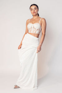 THE BIANCA CORSET WITH SEQUIN SKIRT-RTS
