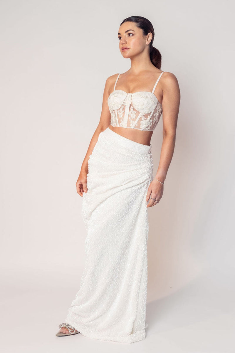 THE BIANCA CORSET WITH SEQUIN SKIRT-RTS