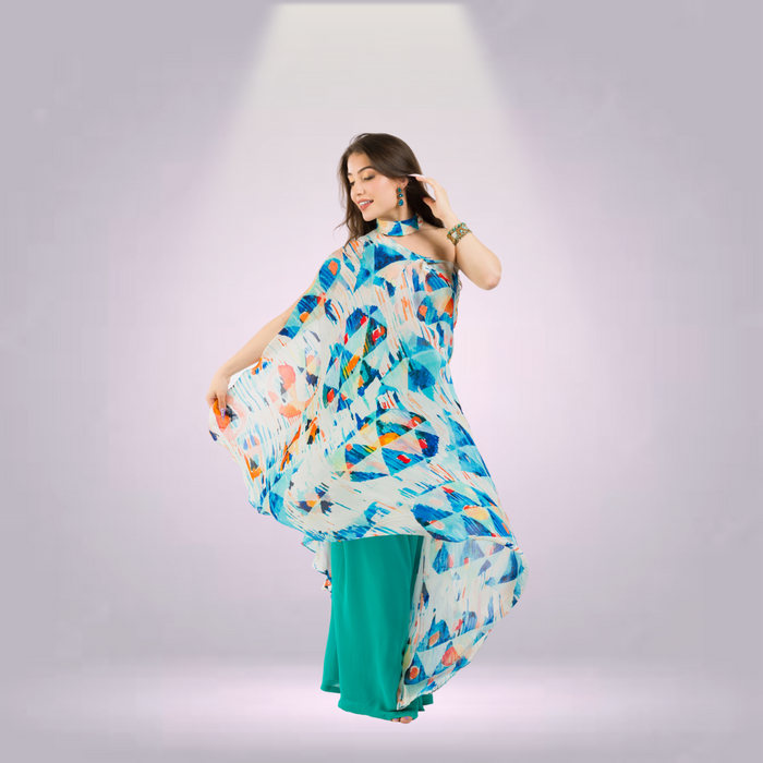 One Shoulder Tunic with Pants