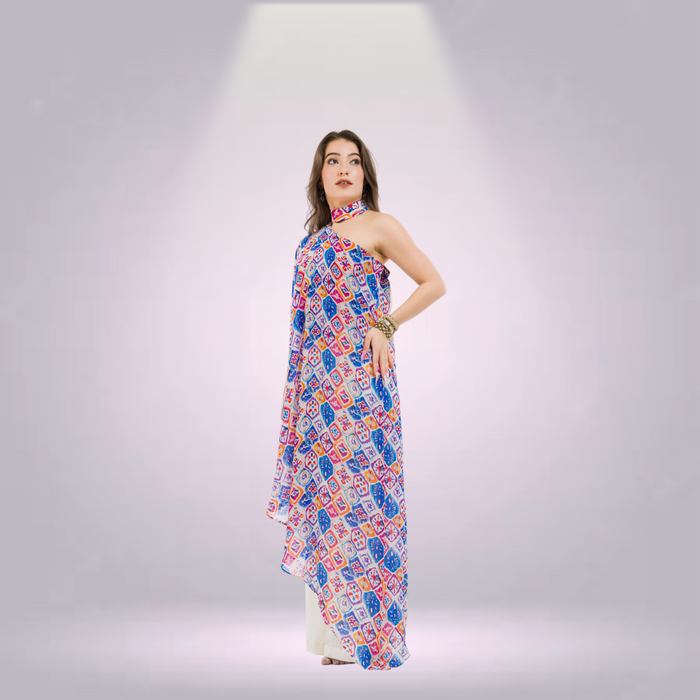 One Shoulder Tunic with Pants
