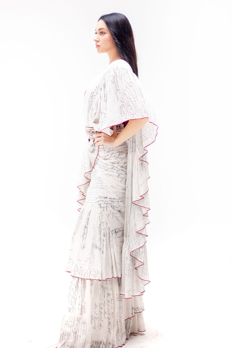 Julia Pre Stitched Ruffle Sari