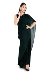 Crushed Satin Gown Sari