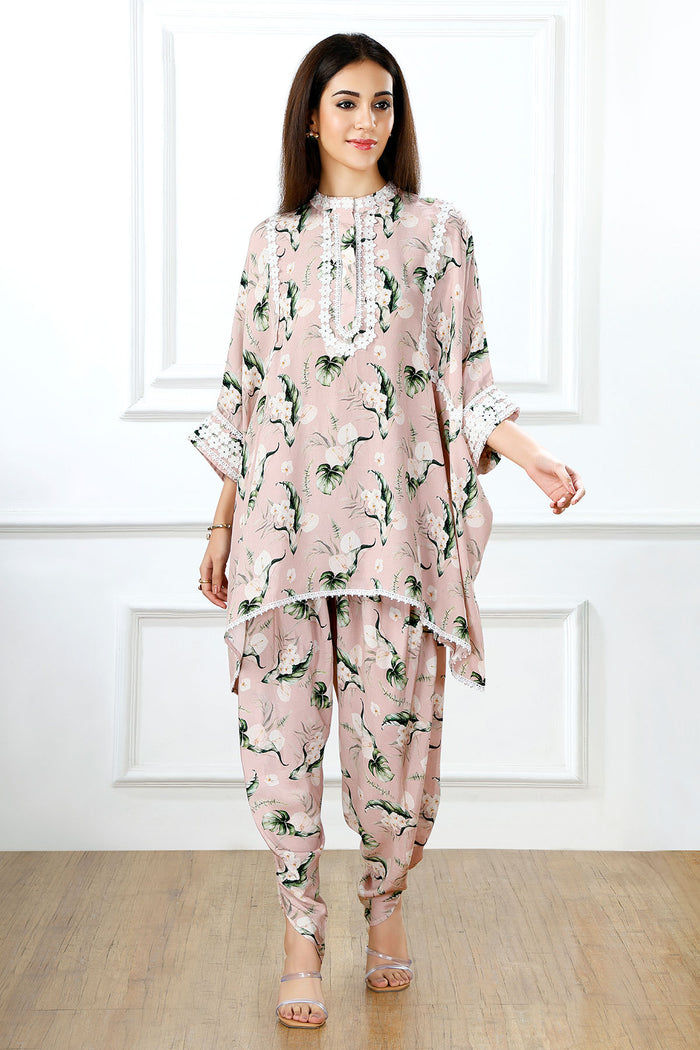 Rosé Breeze Kaftan Set