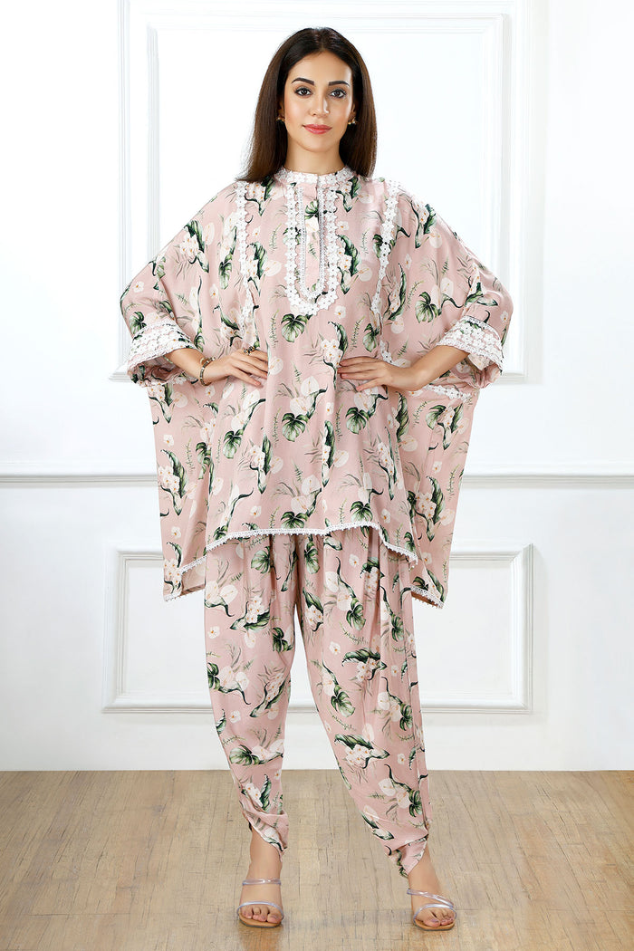 Rosé Breeze Kaftan Set