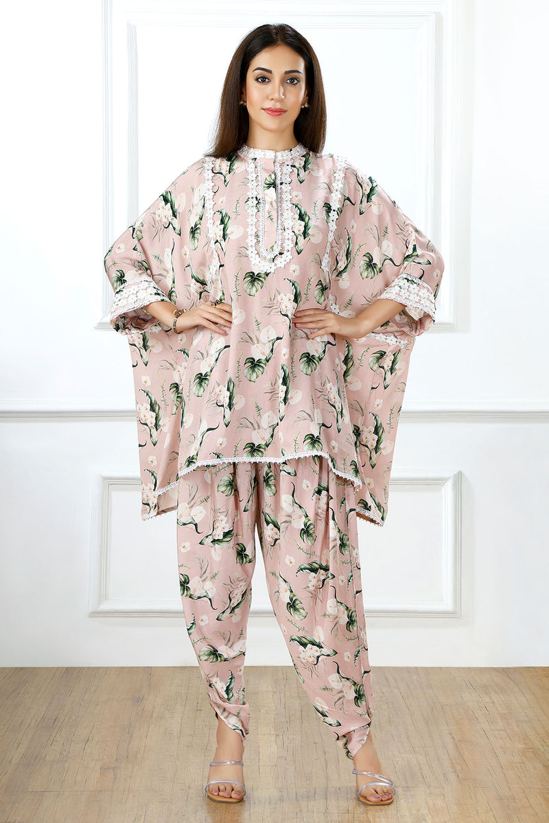 Rosé Breeze Kaftan Set