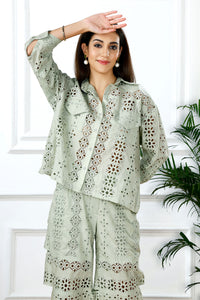 Tropical perch olive COORD set
