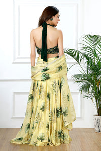 SUNLIT MONSTERA LEHENGA SET