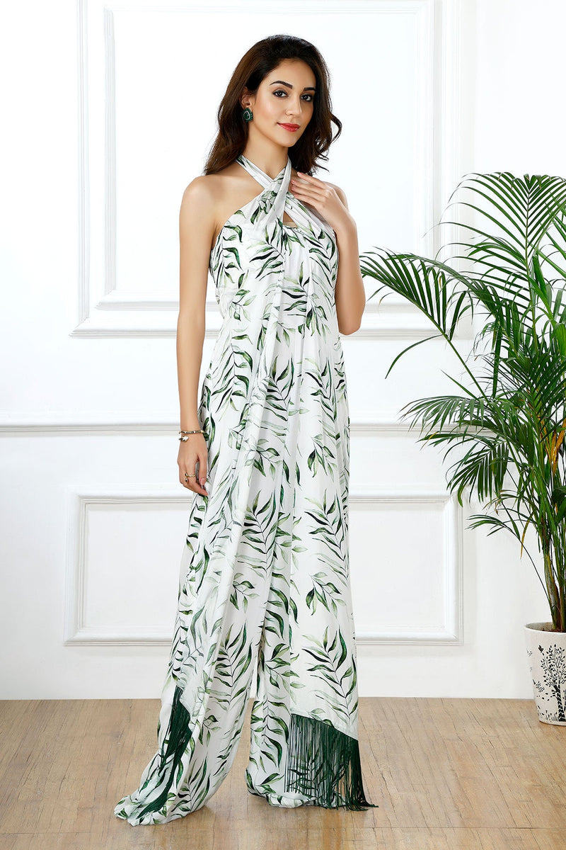 THE PALM FRINGE JUMSPSUIT-RTS