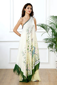 PEACOCK HORIZON OMBRÉ KAFTAN SET