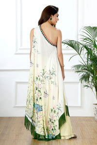 PEACOCK HORIZON OMBRÉ KAFTAN SET