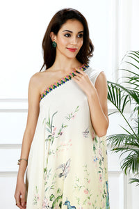 PEACOCK HORIZON OMBRÉ KAFTAN SET