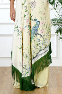 PEACOCK HORIZON OMBRÉ KAFTAN SET