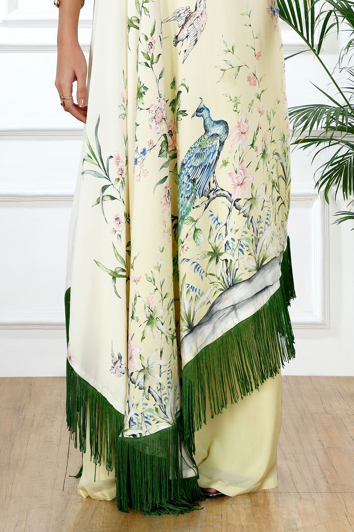 PEACOCK HORIZON OMBRÉ KAFTAN SET-RTS