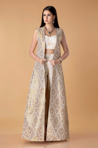 Ira Crop Top Pant Jacket Set