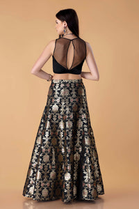 Zohra Crop Top Lehenga Set-RTS