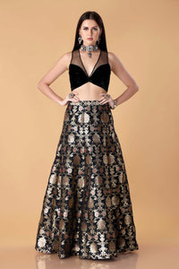 Zohra Crop Top Lehenga Set