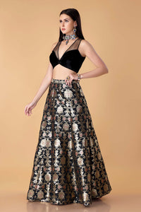 Zohra Crop Top Lehenga Set