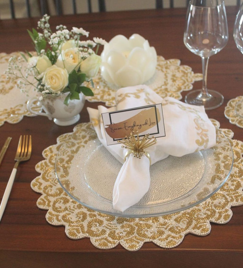 IVORY GOLD TABLEMAT