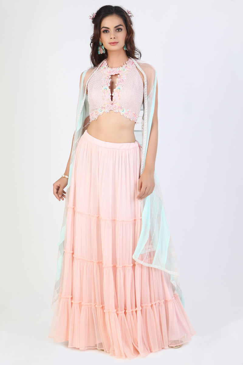 ANEESHA SKIRT WITH CAPE