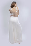 Ivory Crop Top + Pallazo Set