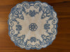 BLUE AND WHITE BEADED PLACEMAT